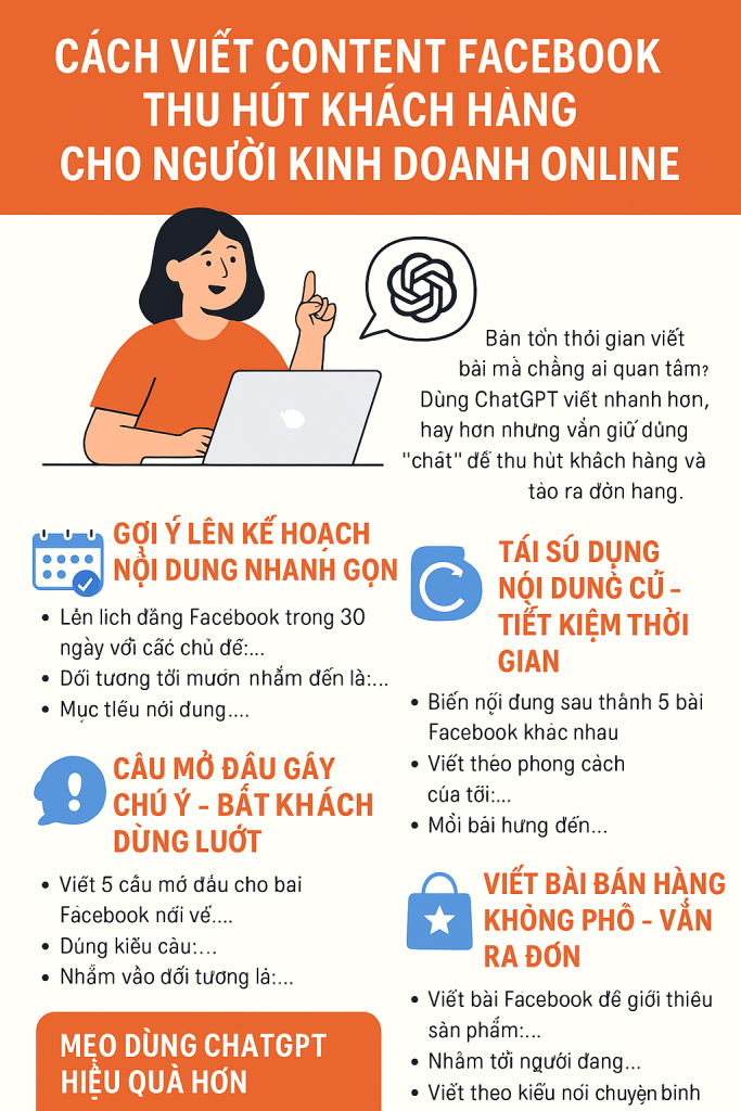 Cách viết content Facebook thu hút khách hàng cho người kinh doanh online